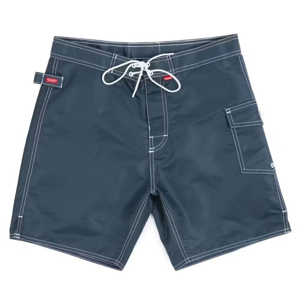 Seager Patrol Trunks Men's 31 Navy Cargo Quick Dry Shorts USA Swim Huckberry $70